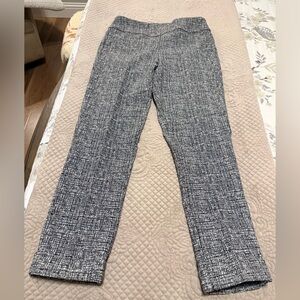 Tribal Black and White Straight Leg Pants